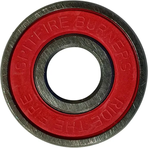 Vista 4 de Spitfire Skatebaord Wheels Bighead Blanco/Rojo - Rodamientos de huesos - Bones Reds - Rodamientos de precisión para monopatín (8) Pack - Lubricante