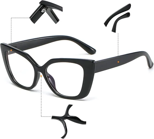 Vista 3 de 2 gafas de lectura bifocales para mujer, de transición, fotocromáticas, de lectura, para computadora, presbicia, antirreflejos