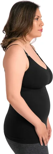 Vista 4 de Kindred Bravely Simply Sublime - Camiseta sin mangas de maternidad y lactancia con brasier integrado