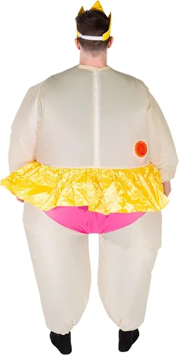Vista 6 de Disfraz inflable de bailarina rosa para adultos talla única