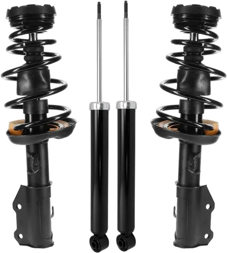 Vista 145 de Detroit Axle - Puntales y Amortiguadores para Chevy Traverse Buick Enclave GMC Acadia Saturn Outlook 2007-2012, 2 puntales delanteros con resorte