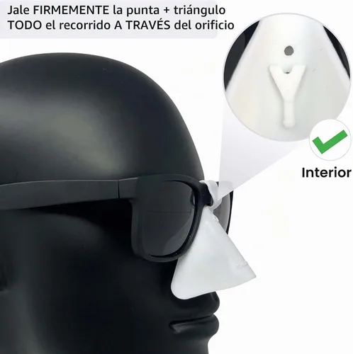 Vista 5 de CoolNES Protector de nariz UV de silicona, paquete de 4 para protección solar de nariz (UPF 50+)