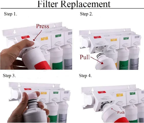 Vista 3 de Watts Premier Kit anual de filtración RO Pure de 36 unidades para sistema de ósmosis inversa Zero/Pure Plus, reemplazo del filtro de agua con botón