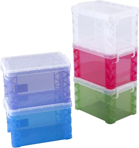 Vista 8 de Super Stacker Caja de tarjetas de índice, caja de archivo de tarjetas de índice de 4 x 6 pulgadas, soporte para notas, soporte para tarjetas