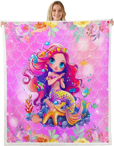 Vista 23 de Manta de perro salchicha de dibujos animados, bonita manta de felpa para decoración de sala de estar, flores de jardín en acuarela, sofá, cama