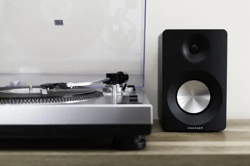 Vista 5 de Reproductor de Tocadiscos con Correa de Tracción Crosley C100A-SI con Contrapeso Ajustable, Plata