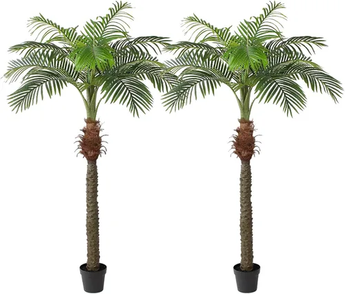 Vista 13 de Yepdin Planta artificial de palma tropical – Árbol artificial de 5 pies con maceta de plástico para oficina y decoración del hogar, plantas altas