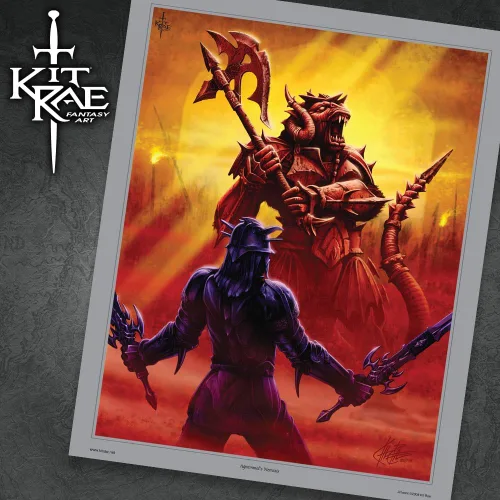 Vista 4 de Kit Rae Black Legion War Axe - Edición especial, hoja de acero inoxidable 420 de 19 1/2 pulgadas, agarre envuelto en cuero, accesorios de metal