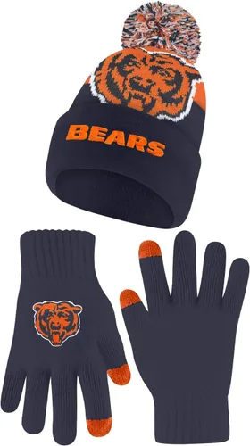 Vista 26 de Ultra Game Adults NFL Official Super Soft Winter Beanie Knit Hat With Warm Touch Screen Gloves