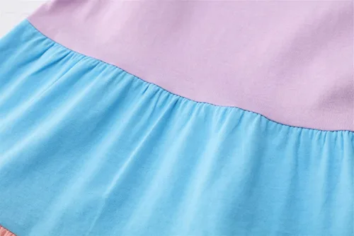 Vista 7 de HILEELANG Vestidos de manga corta para niñas pequeñas