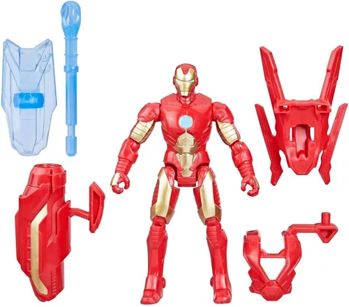 Vista 13 de Marvel Epic Hero Series Battle Gear - Figura de acción del Capitán América, 4 pulgadas, juguetes de superhéroes de los Vengadores para niños a