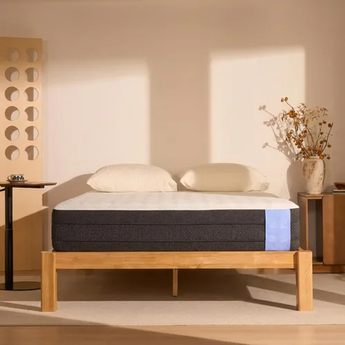 Vista 14 de FLEXISPOT Hako - Marco de cama de carpintería japonesa G2, cama de plataforma Queen de madera de caucho maciza, certificado IAS y SGS