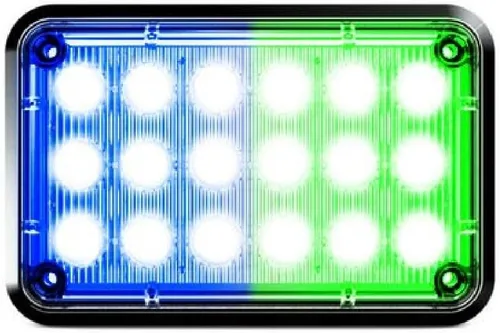 Vista 10 de Alpha-Z 6x4 Ambulancia LED Montaje en Superficie Luces estroboscópicas de emergencia y camión de bomberos Luz de advertencia ultra delgada