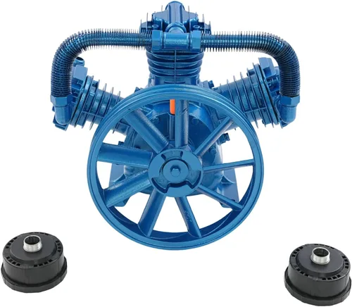 Vista 5 de LOYALHEARTDY Cabezal de bomba de compresor de aire 7.5KW 10HP 175PSI doble cilindro V estilo compresor de aire reemplazo de la bomba, cilindro