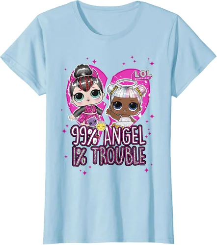 Vista 3 de LOL Surprise Sugar & Spice 99% Angel 1% Trouble Camiseta, Blanco
