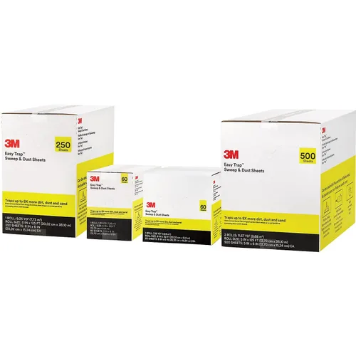 Vista 8 de 3M 59032W Easy Trap Duster, 5 pulgadas x 30 pies, blanco, 60 hojas/caja