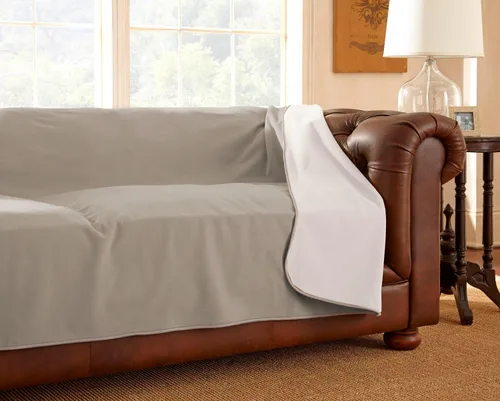 Vista 2 de Mambe Funda de muebles 100% impermeable para perros y gatos, protección para cama, sofá, alfombra reclinable, microfibra suave, duradera, lavable