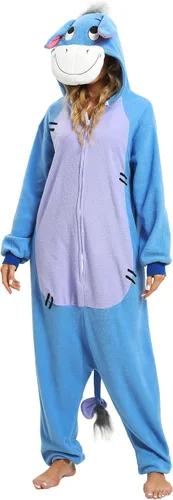 Vista 6 de NAITOKE Pijama de cosplay para adultos, disfraz de Halloween, disfraz de puntada de Perry The Platypus