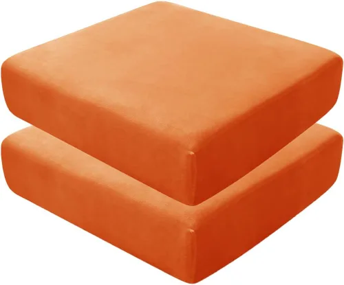 Vista 10 de Fundas de asiento de terciopelo ultra suave, fundas de cojín de asiento suave SOFE fundas de sofá con parte inferior elástica lavable funda