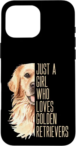 Vista 19 de Cute Golden Retriever - Just a Girl who Loves Goldens Case for iPhone 17