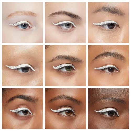 Vista 4 de Ruby Kisses Delineador de ojos líquido clásico, maquillaje de ojos de larga duración a prueba de manchas con aplicador de punta de fieltro