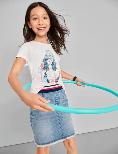Vista 3 de Tommy Hilfiger Camiseta grande de manga corta con cuello redondo para niña