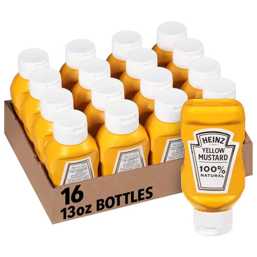 Vista 17 de Heinz Mostaza amarilla (botella de 567 g)
