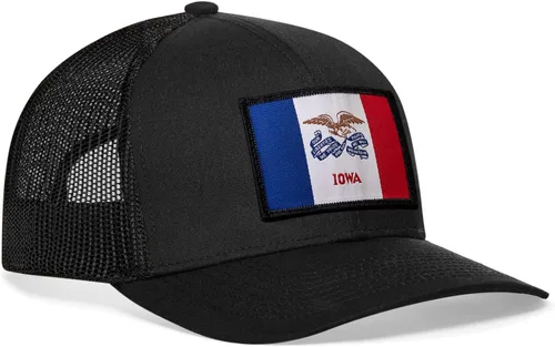 Vista 28 de HAKA Gorra de béisbol unisex con diseño de bandera del estado Gorra de béisbol de malla de camionero