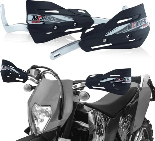 Vista 6 de Paramanos de moto de cross con empuñaduras, protectores de mano de motocicleta de 7/8 pulgadas y 1 1/8 pulgadas para cuatrimoto, soporte universal