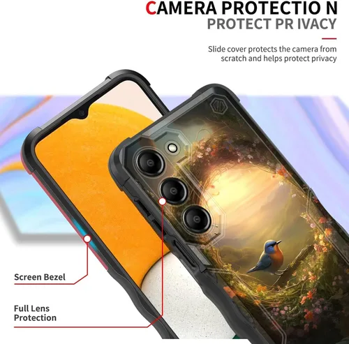 Vista 212 de Funda para Galaxy A14 5G, [Doble Capa][Protección contra Caídas de Grado Militar de 10 Pies] [Antideslizante] Funda Resistente a Prueba de Golpes