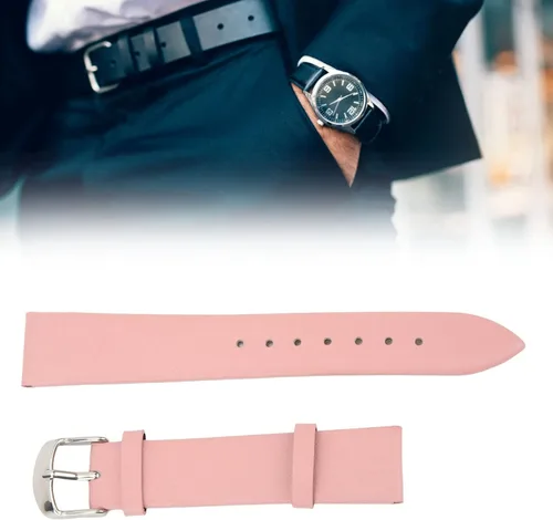 Vista 5 de plplaaoo Correa de reloj, correa de reloj, correa de reloj de cuero impermeable sin olor, accesorio de repuesto universal para reloj, correas