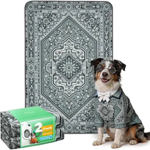 Vista 71 de FXW Almohadillas lavables para orina para perros, almohadillas para cachorros con súper absorbentes, diseñadas específicamente para jaulas de 24