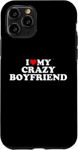 Vista 29 de I Love My Crazy Boyfriend BF - Red Heart Case for iPhone 17