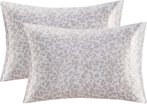 Vista 154 de Madison Park Essentials - Juego de sábanas de satén de lujo y sedoso con brillo natural, bolsillo elástico de 14 pulgadas para colchones de hasta 16