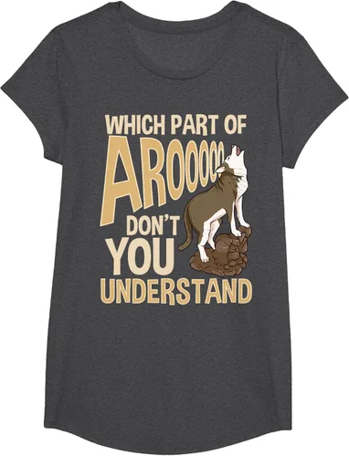 Vista 42 de What Part Of Aroooo Don't You Understand Husky - Camiseta para perro, Negro, S