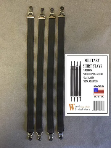 Vista 3 de Super Shirt Stays by Wesol Distribution Ligas estilo militar 4