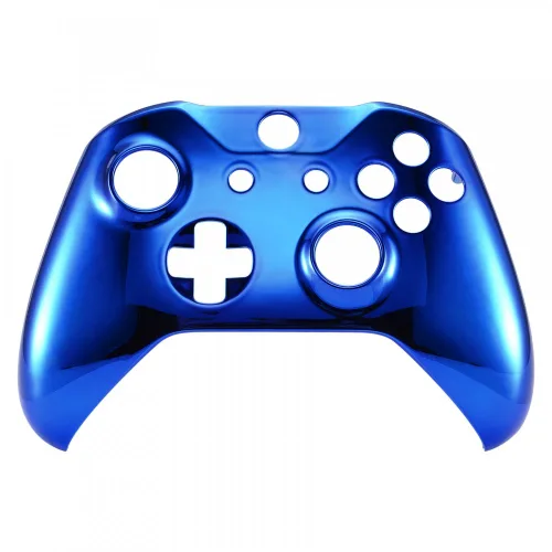 Vista 7 de eXtremeRate Chrome Blue Edition Front Housing Shell for Xbox One Wireless Controller Model 1708, Replacement Custom Faceplate Cover for Xbox One S &