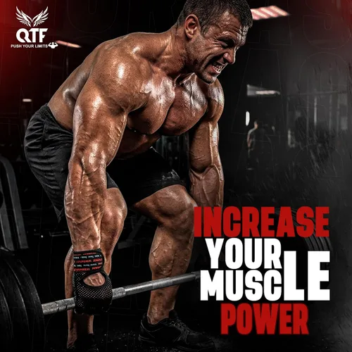 Vista 5 de QTF Quality Tech Field Workout Gloves for Men and Women – Weight Lifting Gloves for Gym - Breathable Fingerless Gloves for Wrist wrap Support