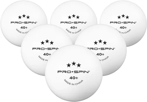 Vista 2 de PRO-SPIN High-Performance Ping Pong Balls (12/24/60 Pack Sizes) White 40+ Table Tennis Balls Premium ABS Plastic Professional Quality