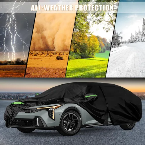 Vista 7 de Funda impermeable para automóvil compatible con Kia K4 Sedan 2024, 2025, 2026, para todo tipo de clima, transpirable, para protección contra