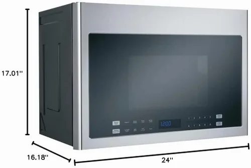 Vista 9 de Haier Microondas de acero inoxidable de 24 in. 1.4 pies cúbicos