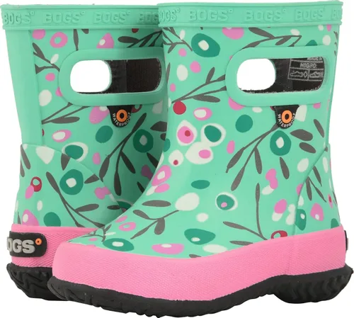 Vista 10 de BOGS Botas de lluvia de goma impermeables para niños y niñas Negro