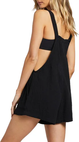 Vista 3 de Mameluco casual de verano para mujer, sin mangas, con tirantes delgados, pantalones cortos con tirantes y bolsillos, ropa de calle