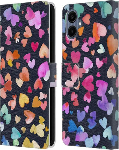 Vista 85 de Head Case Designs Officially Licensed Ninola Brushstrokes Multi Colorful Leather Wallet Case Compatible with Samsung Galaxy A07 4G