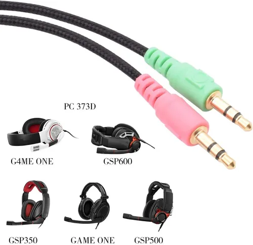Vista 3 de GSP600 - Cable de repuesto UNP para auriculares de juegos One Game Zero PC 373D GSP 350 GSP 500 GSP 600