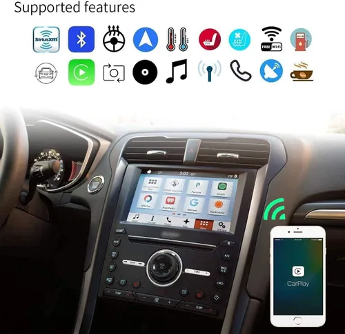 Vista 4 de SYNC 2 a SYNC 3 Kits de actualización para Edge, módulo de interfaz inalámbrico Carplay SYNC 3.4 de 8 pulgadas con pantalla táctil capacitiva APIM