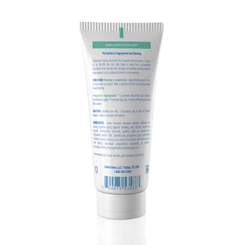 Vista 2 de CaboCréme - Crema de Repollo Extra Fuerte para el Pecho - 2X Fuerza para Alivio de la Congestión y Apoyo al Destete de la Lactancia Materna - Para