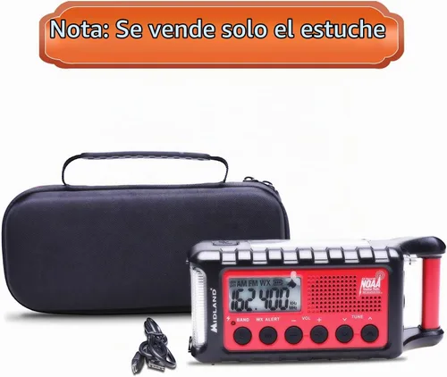 Vista 7 de LTGEM - Funda compatible con radio meteorológica Midland ER310/ER310PRO/ER210/ER300, solo funda