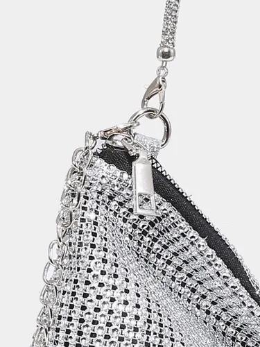 Vista 5 de Verdusa Bolso de noche con diamantes de imitación brillantes para mujer