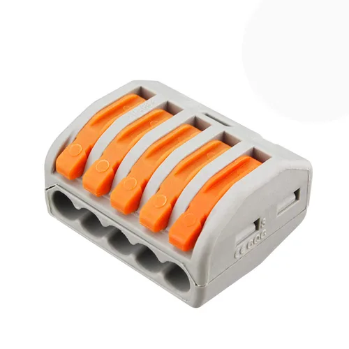 Vista 13 de 50 conectores de palanca, tuercas de combinación de 2 conductores, conectores de cable compactos, terminal de conexión rápida 28-12 AWG adecuado